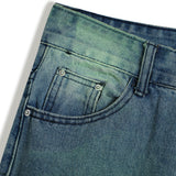 Men Jeans Spray Painting Loose Casual Scratch
