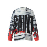 Men Long Sleeve Shirt Saint Michael Loose Long Sleeve Shirt