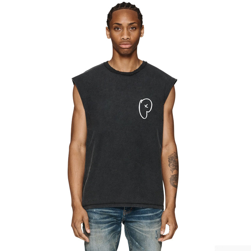 Purple Brand Distressed Tank T Shirts Distressed Sleeveless T-shirt Vest