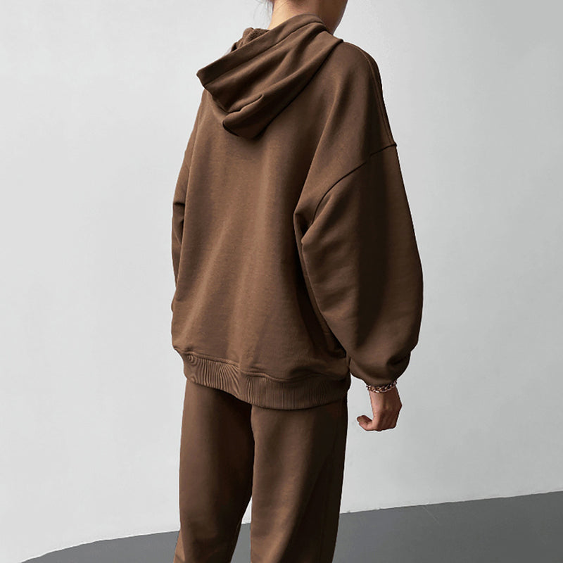 Women Co-Ords Autumn and Winter Sports Hoodie Sweater