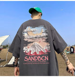 Men T Shirt Loose Heavy Cotton plus Size