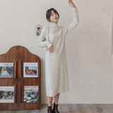 Women Pullover Sweater Loose Knitted Long Sweater