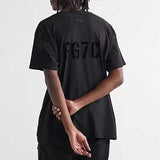 Fog Fear of God Essentials T Shirt Flocking Lettered Casual Short Sleeve T-shirt for Men