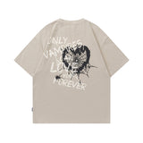 Men T-Shirt Retro Gradient Oversize