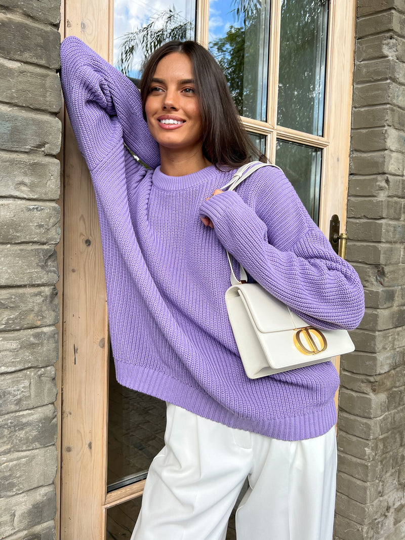 Women Work Business Casual Sweats Knitted Loose Solid Color Sweater
