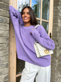 Women Work Business Casual Sweats Knitted Loose Solid Color Sweater