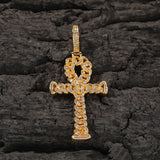 Jewelry Hip Hop Vintage Anhe Cross Pendant Copper Zircon Crosses Spectrum St. Valentine's