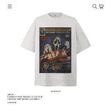 American vintage street T-shirt pure cotton men's and women's summer loose