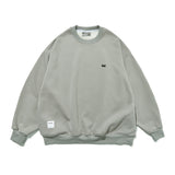 Men Fleece Lined Hoodie Crew Neck Sweater Men's Loose Winter Casual Pullover Long Sleeve Sports Top