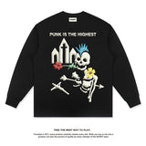 Unisex Long Sleeve Shirt Autumn and Winter Long Sleeve T-Shirt Loose