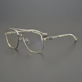 CHH Chrome Hearts Glasses Pure Titanium Stereo Pattern Myopia Retro Glasses Frame