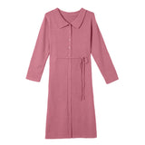 Women Knitted Cardigan Loose Fashion Dress