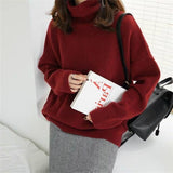 Women Pullover Sweater Loose Knitted Slimming
