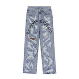 Men Jeans Hole Personalized Punk