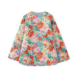 Women Cotton Coat Bell Sleeve Stitching Cotton Jacket