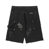 Chrome Heart Shorts Summer Shorts Loose Jeans