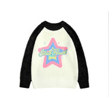 Women Sweater Animal Color Matching Sweater Retro Loose All-Match