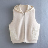 Women Vest Urban Casual Knitted Vest