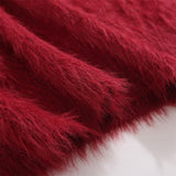 Men Sweater Jacquard and Fleece Lining Sweater Loose Casual