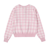 Ralph Lauren Knitted sweaters RL Pony Embroidered Checked Knitted Cardigan Crew Neck