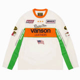 Colorblock embroidered long-sleeved t-shirt