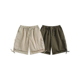 Unisex Shorts Retro Large Workwear with Pocket Loose