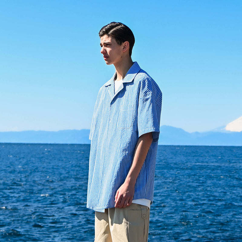 Unisex Shirt Retro College Style Plaid Loose Cityboy