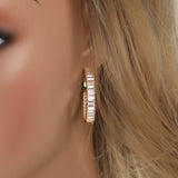 Earrings Zircon Round Earrings St. Valentine's Royalty