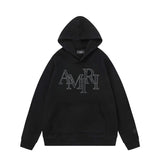 Amiri Hoodie AMI Patch Embroidered Letter Pattern Hooded Sweater