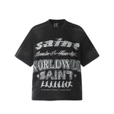 Unisex T-Shirts Saint Michael Fashion Loose Tee