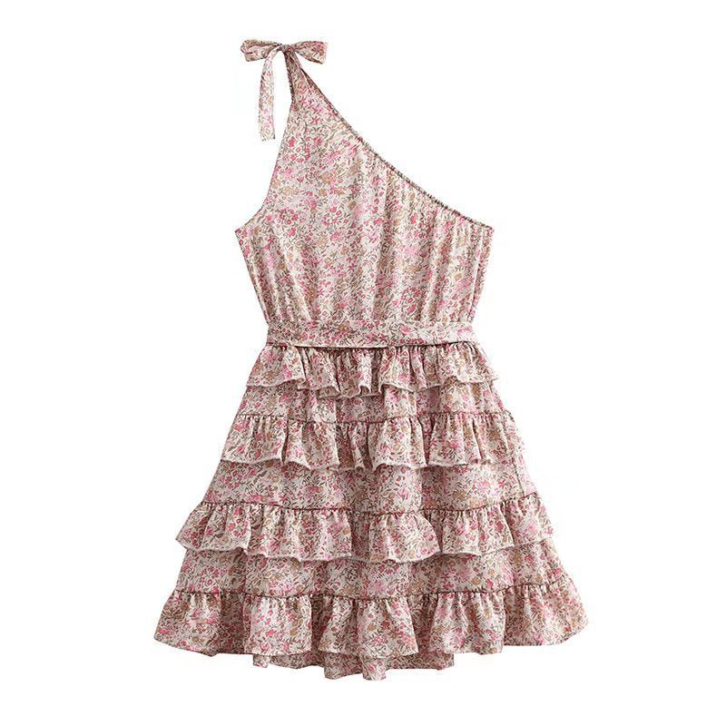 Women Dresses One Shoulder Sexy All-Matching Dress