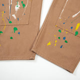 Men Jeans Paint-Splashing Style Graffiti Printed Loose Trendy Design