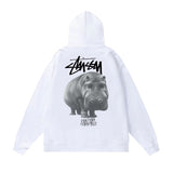 Stussy Hoodie Fall/Winter Fleece Hooded Sweater