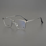 CHH Chrome Hearts Glasses Ultra Light Pure Titanium Half Frame