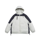 Unisex Coat Hooded Cotton-Padded Coat Loose and Warm Coat