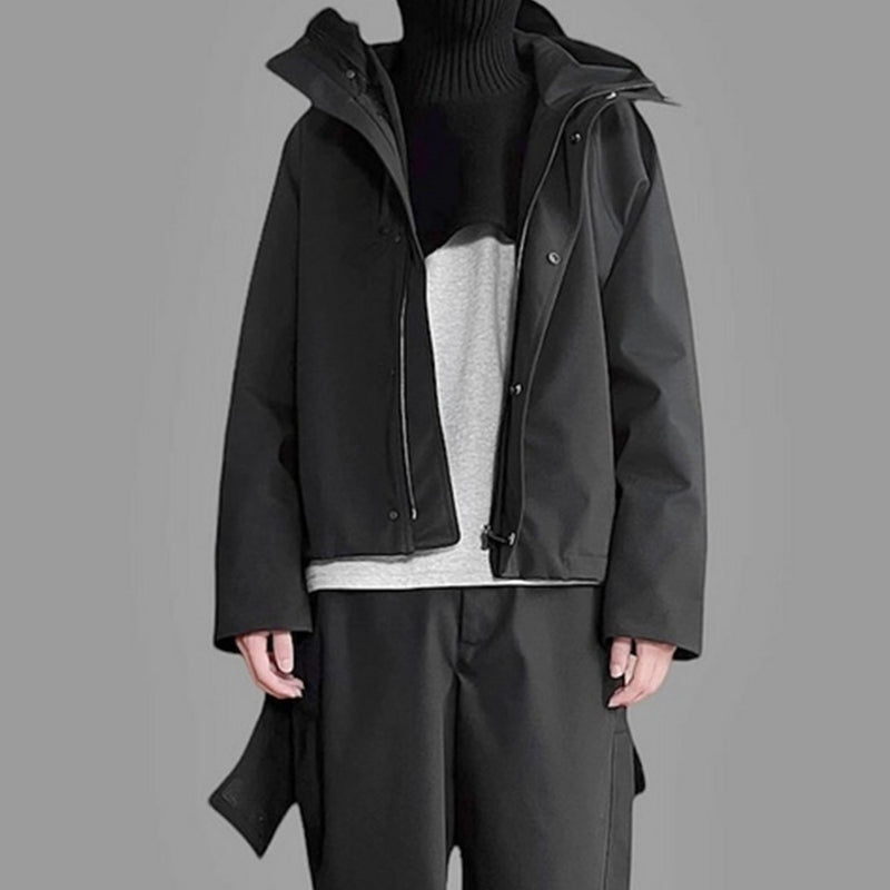 MIJKO Men's Jacket Double Zip Unisex Jacket