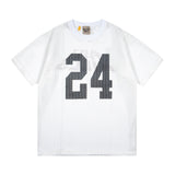 Gallery Dept T-Shirt Alphabet Print Hollow Mesh Short Sleeve T-Shirt