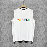 Purple Brand Tank T Shirts Sleeveless T-shirt Vest