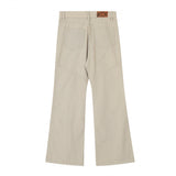 Men Jeans Pleated Stitching Workwear Casual Loose Punk