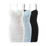 Women Dresses Backless Fashion Suspenders Dress