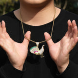 Jewelry Design Diamond Pendant Necklace Animal Jesus Pieces