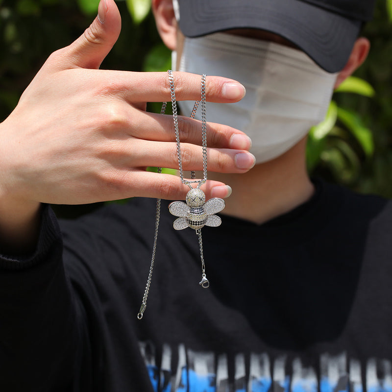 Jewelry Hip Hop Pendant Copper Set Zircon Full Diamond Animal Spectrum St. Valentine's