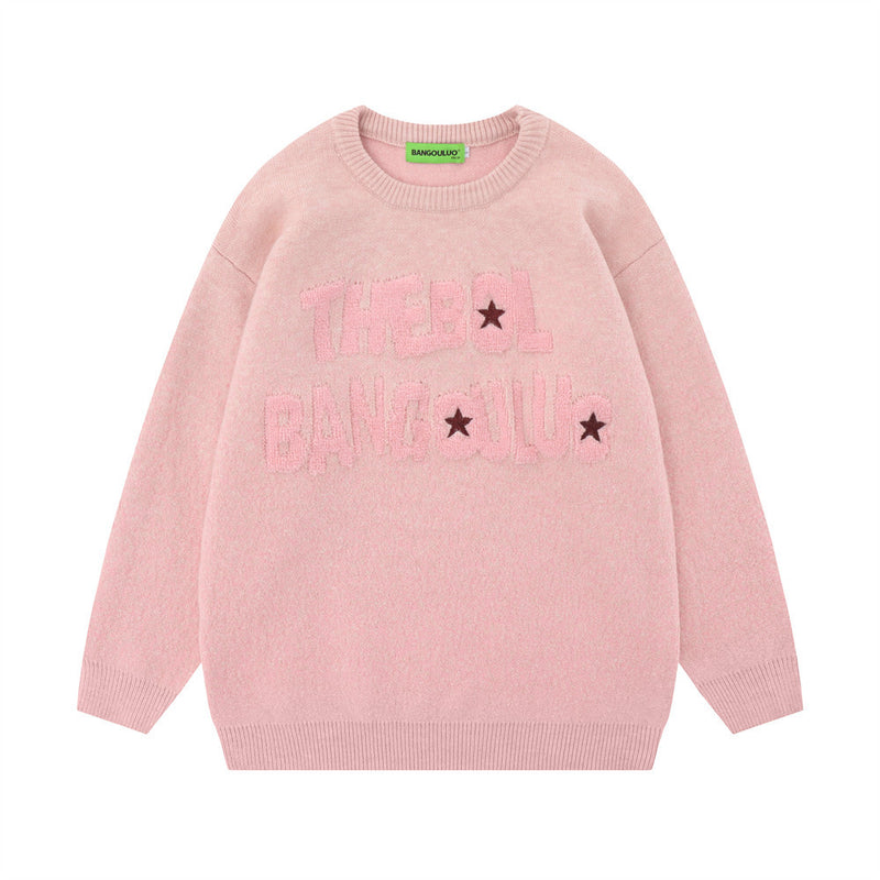 Men Sweater Crew Neck Sweater Men's XINGX Jacquard