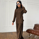 Women Co-Ords Women's Clothing Autumn and Winter Turtleneck Sweater Fashion