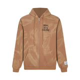 Gallery Dept Hoodie Letter Tie-Dye Washed Hooded Sweater Cardigan Jacket