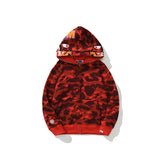 Ape Hoodie Double Hat Tiger Head Sweater Men's Cardigan