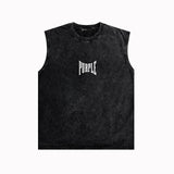 Purple Brand Distressed Tank T Shirts Distressed Sleeveless T-shirt Vest