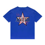 Amiri T Shirt Casual Hip Hop round Neck Short Sleeve T-shirt