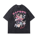 Men T-Shirt Oversize Distressed All-Matching
