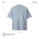 American vintage street T-shirt pure cotton men's and women's summer loose
